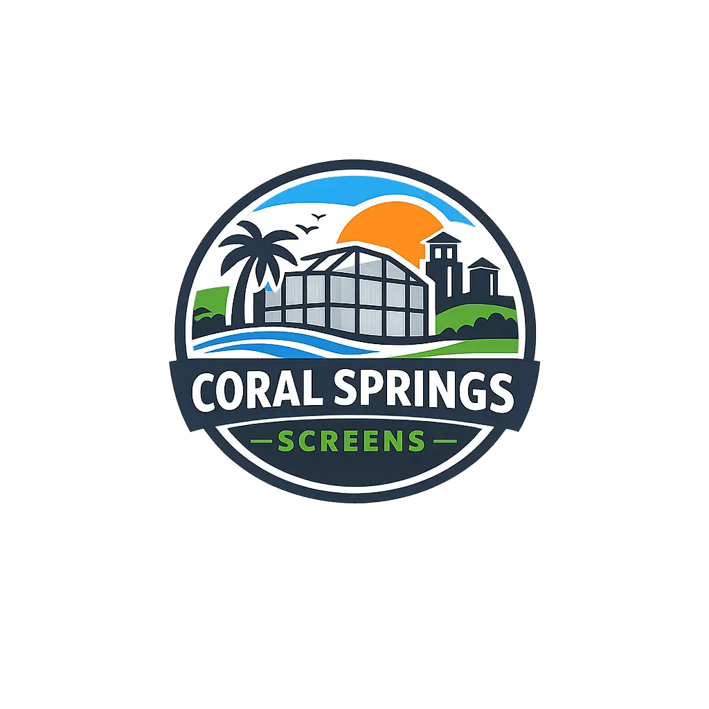Professional pool screen enclosure service in Coral Springs, FL.